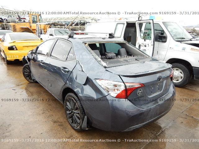 2T1BURHE0EC045647 - 2014 TOYOTA COROLLA L GRAY photo 4