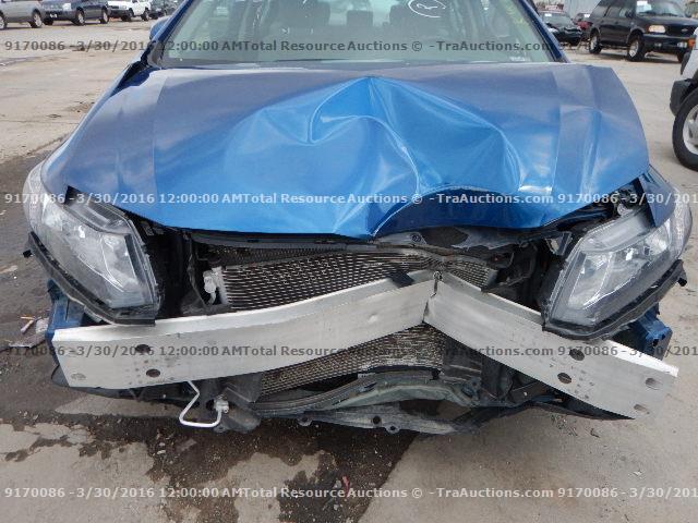 19XFB2F53EE030708 - 2014 HONDA CIVIC LX BLUE photo 10