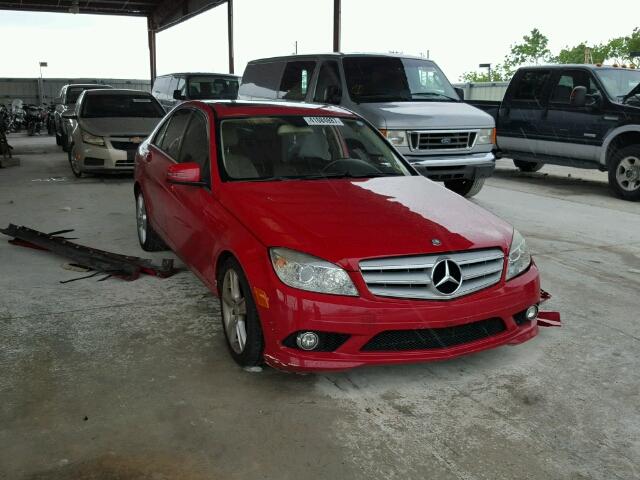 WDDGF5EB7AR092151 - 2010 MERCEDES-BENZ C 300 RED photo 1