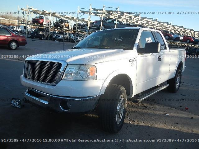 1FTPX14576NA48130 - 2006 FORD F150 WHITE photo 1