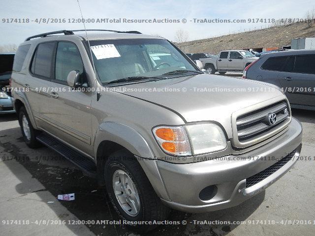 5TDBT44A13S195974 - 2003 TOYOTA SEQUOIA SR GOLD photo 2