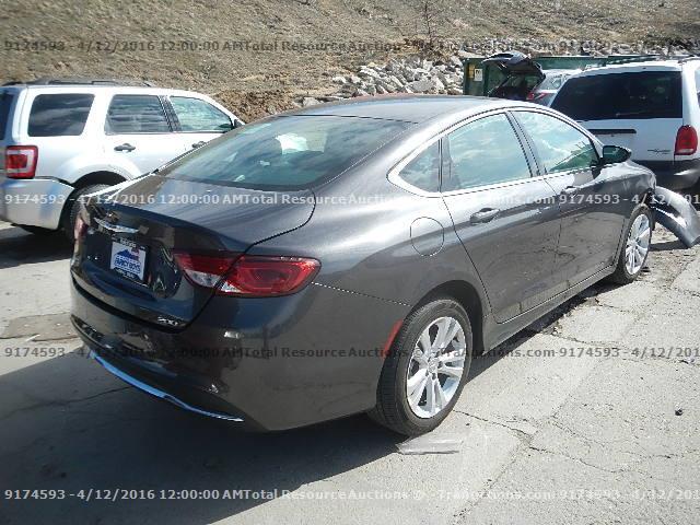 1C3CCCAB5FN713725 - 2015 CHRYSLER 200 LIMITE GRAY photo 3