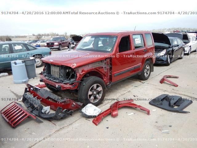 1J8GN28K29W501864 - 2009 JEEP LIBERTY SP RED photo 1