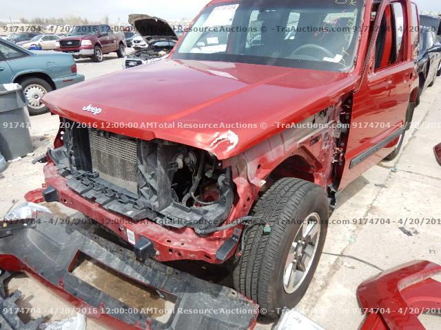 1J8GN28K29W501864 - 2009 JEEP LIBERTY SP RED photo 14