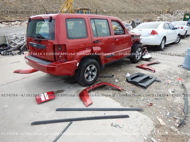 1J8GN28K29W501864 - 2009 JEEP LIBERTY SP RED photo 3