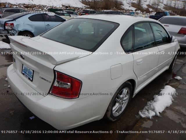 4S3BL626056208890 - 2005 SUBARU LEGACY 2.5 WHITE photo 3