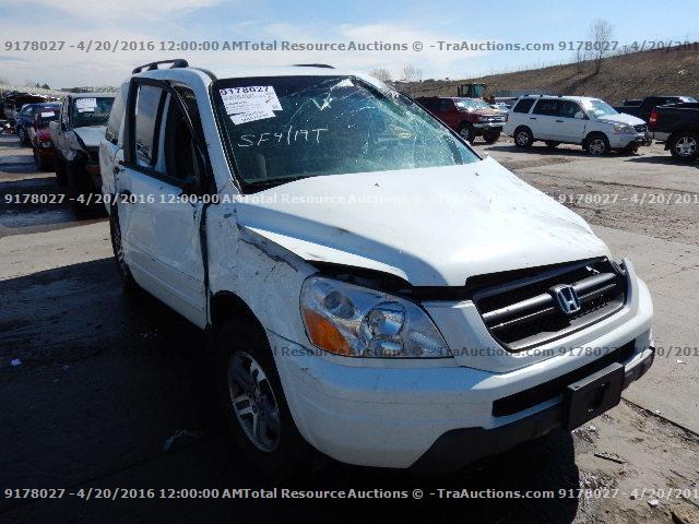 5FNYF184X5B062075 - 2005 HONDA PILOT EX WHITE photo 2