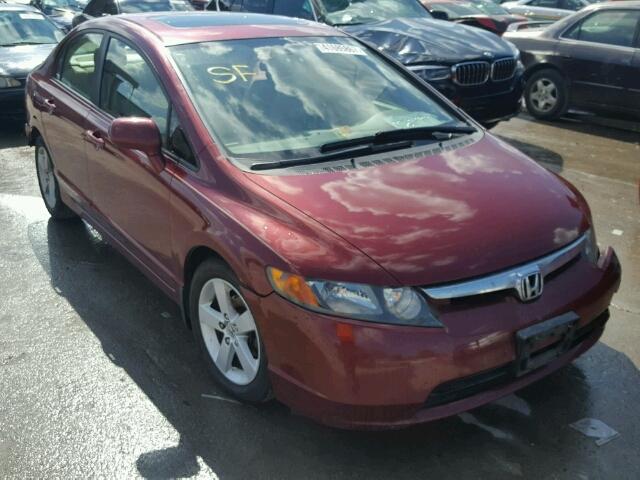 1HGFA16866L140475 - 2006 HONDA CIVIC EX 栗色 照片 1