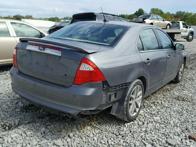 3FAHP0JAXAR303218 - 2010 FORD FUSION GRAY photo 4