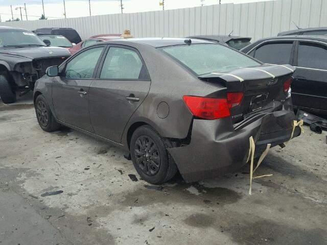 KNAFU4A22C5515074 - 2012 KIA FORTE EX CHARCOAL photo 3