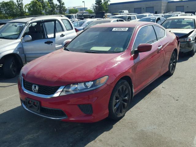 1HGCT1B32DA016798 - 2013 HONDA ACCORD LX- RED photo 2