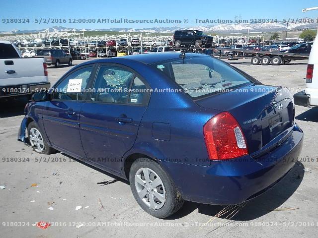 KMHCN46C09U365612 - 2009 HYUNDAI ACCENT GLS BLUE photo 4