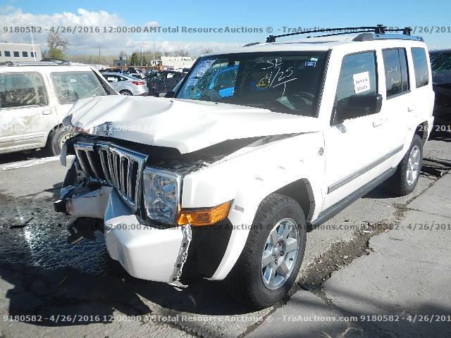 1J8HG58248C200755 - 2008 JEEP COMMANDER WHITE photo 1