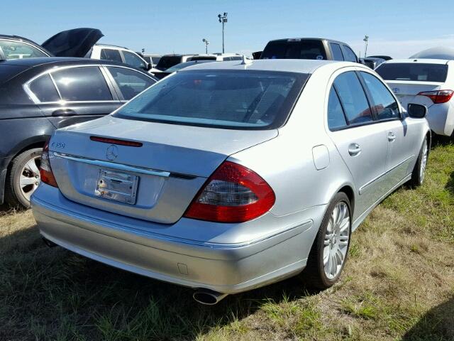 WDBUF56X18B261881 - 2008 MERCEDES-BENZ E 350 SILVER photo 4