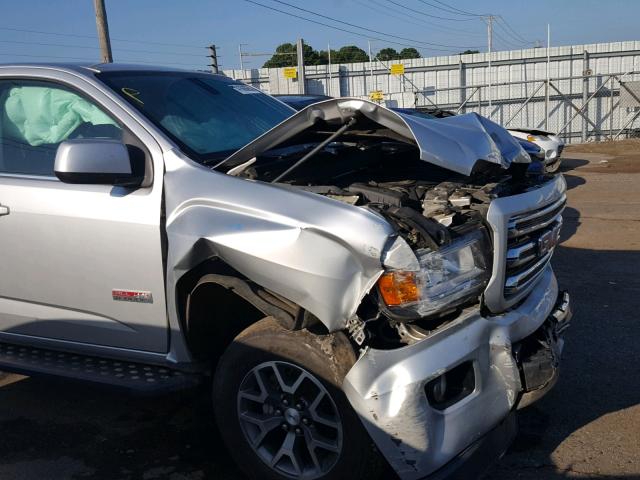 1GTG6BE32F1205852 - 2015 GMC CANYON SLE SILVER photo 9