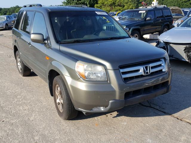 5FNYF28796B033006 - 2006 HONDA PILOT EX GREEN photo 1