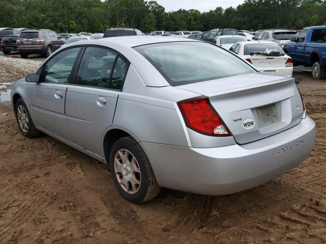 1G8AJ52F73Z107959 - 2003 SATURN ION LEVEL SILVER photo 3