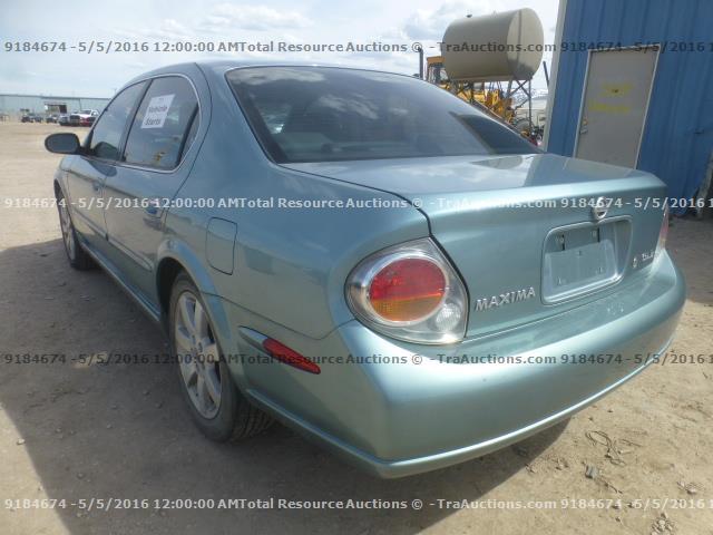 JN1DA31A92T320056 - 2002 NISSAN MAXIMA GLE BLUE photo 4