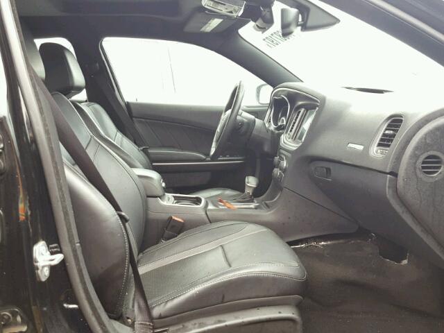 2C3CDXHG5FH857550 - 2015 DODGE CHARGER BLACK photo 5