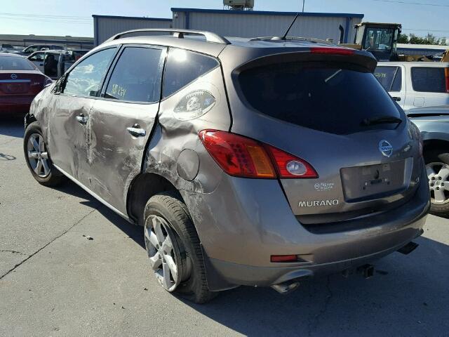 JN8AZ18U19W031909 - 2009 NISSAN MURANO BROWN photo 3