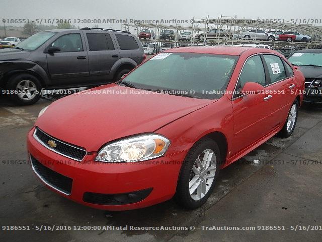 2G1WC5E38D1133500 - 2013 CHEVROLET IMPALA LTZ RED photo 1