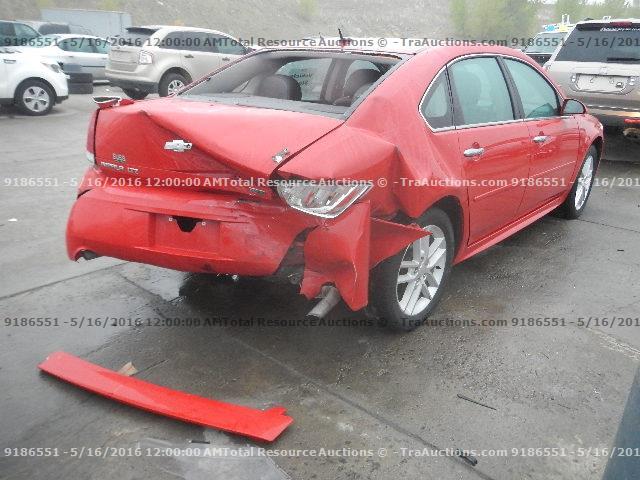 2G1WC5E38D1133500 - 2013 CHEVROLET IMPALA LTZ RED photo 3