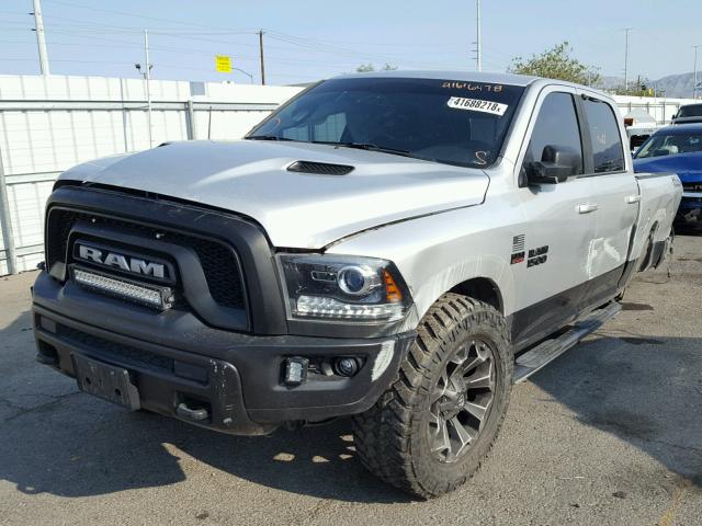 1C6RR7YT8HS566645 - 2017 RAM 1500 REBEL SILVER photo 2