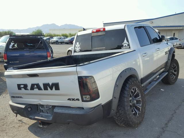 1C6RR7YT8HS566645 - 2017 RAM 1500 REBEL SILVER photo 4