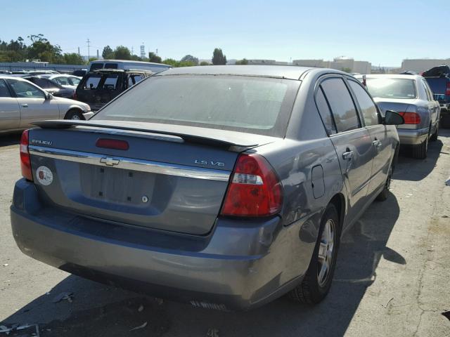 1G1ZT52815F305986 - 2005 CHEVROLET MALIBU LS ნაცრისფერი ფოტო 4