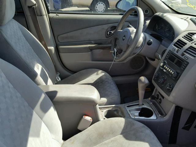 1G1ZT52815F305986 - 2005 CHEVROLET MALIBU LS ნაცრისფერი ფოტო 5