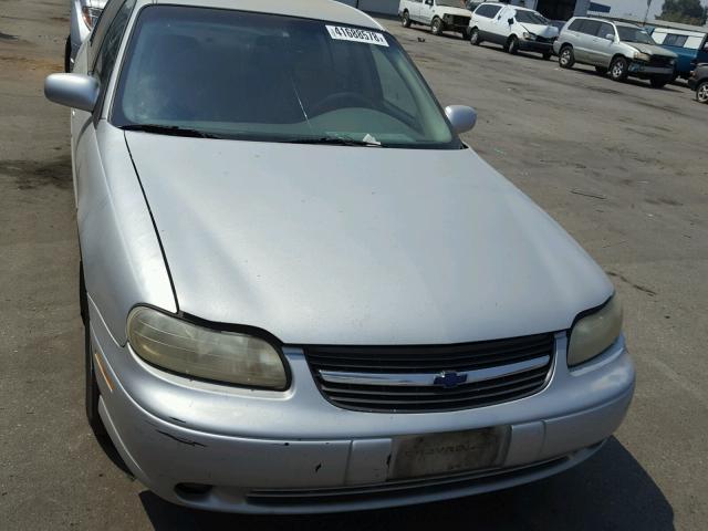 1G1NE52J816268537 - 2001 CHEVROLET MALIBU LS ვერცხლისფერი ფოტო 9