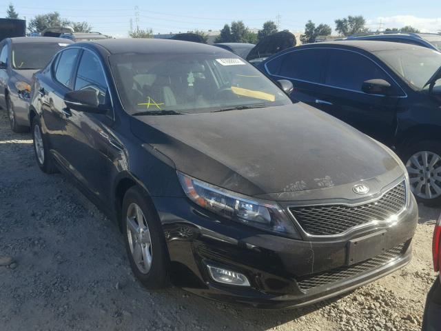 KNAGM4A78F5621193 - 2015 KIA OPTIMA BLACK photo 1