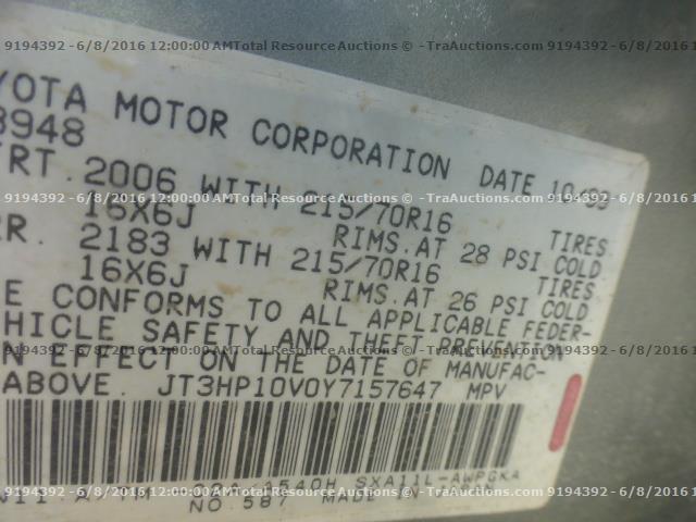 JT3HP10V0Y7157647 - 2000 TOYOTA RAV4 SILVER photo 12