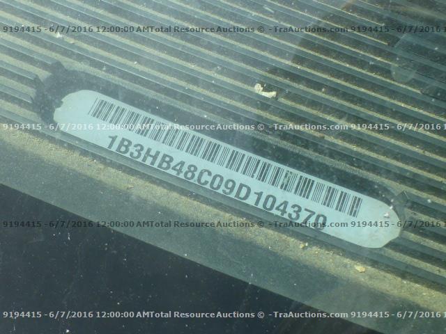 1B3HB48C09D104370 - 2009 DODGE CALIBER SX BLUE photo 11