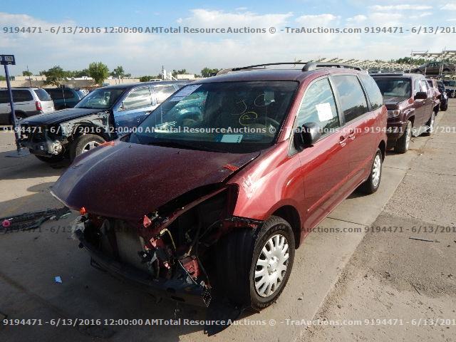 5TDZK23C19S284901 - 2009 TOYOTA SIENNA RED photo 1