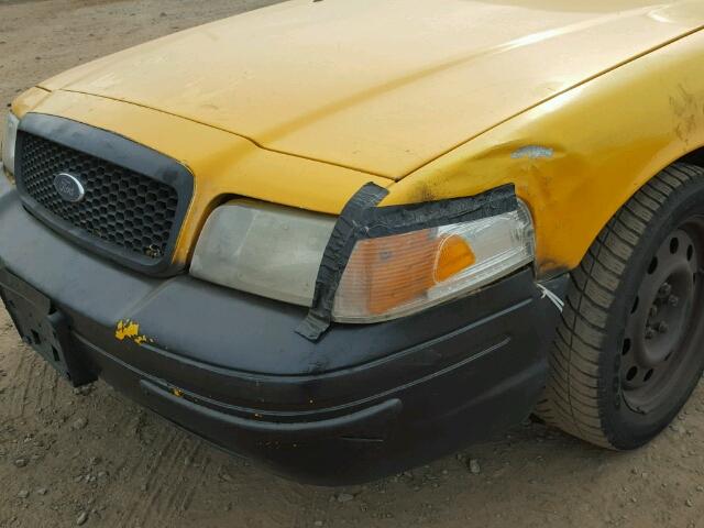 2FAHP70V99X140376 - 2009 FORD CROWN VICT YELLOW photo 9