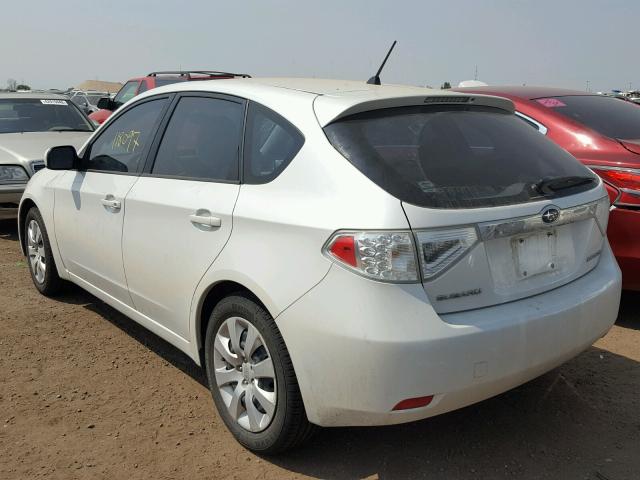 JF1GH61699G801825 - 2009 SUBARU IMPREZA 2. WHITE photo 3