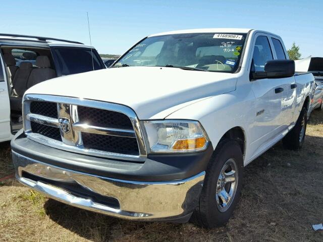 1D7RB1GPXAS109412 - 2010 DODGE RAM 1500 WHITE photo 2