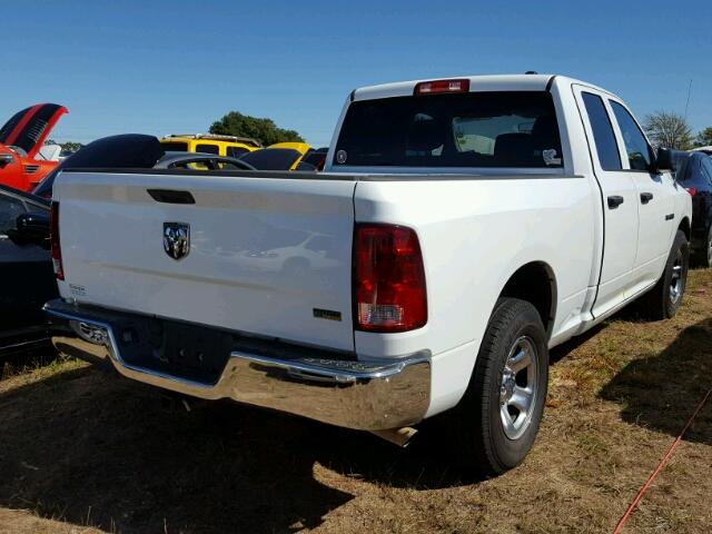 1D7RB1GPXAS109412 - 2010 DODGE RAM 1500 WHITE photo 4