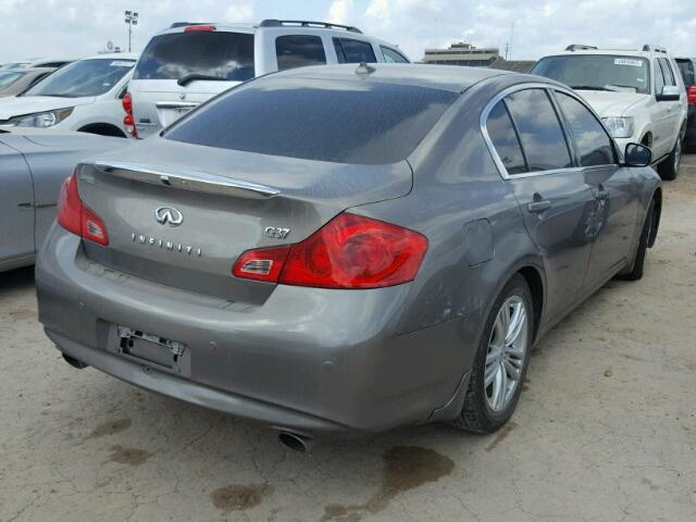 JN1CV6AP2BM504139 - 2011 INFINITI G37 BASE GRAY photo 4