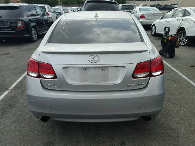 JTHBE96S390045713 - 2009 LEXUS GS SILVER photo 9