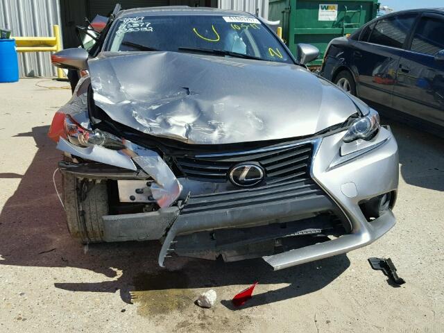 JTHBF1D22E5033082 - 2014 LEXUS IS SILVER photo 9