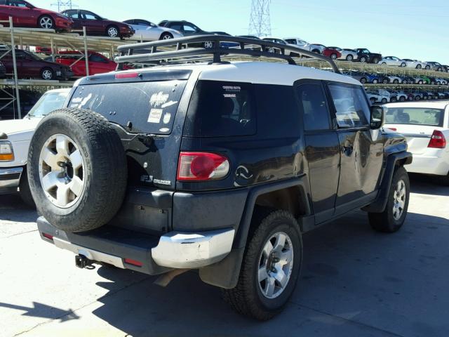 JTEBU11F570025777 - 2007 TOYOTA FJ CRUISER BLACK photo 4