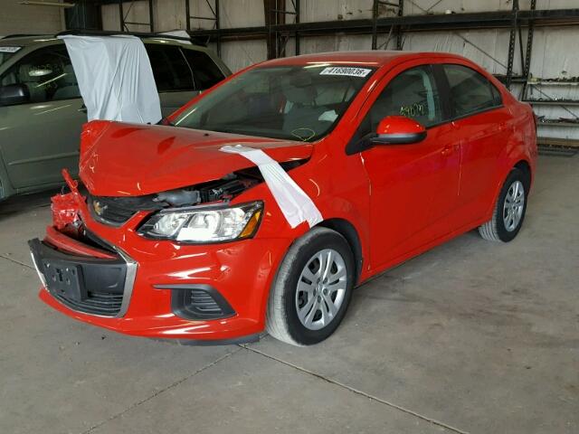 1G1JB5SH4H4131394 - 2017 CHEVROLET SONIC LS 红色 照片 2