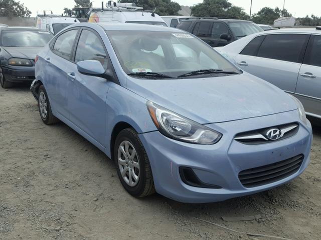 KMHCT4AE3EU627342 - 2014 HYUNDAI ACCENT GLS BLUE photo 1