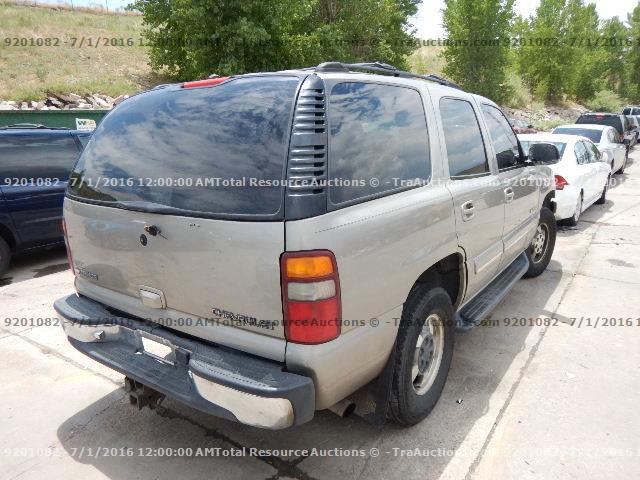 1GNEK13T91J106445 - 2001 CHEVROLET TAHOE K150 SILVER photo 3