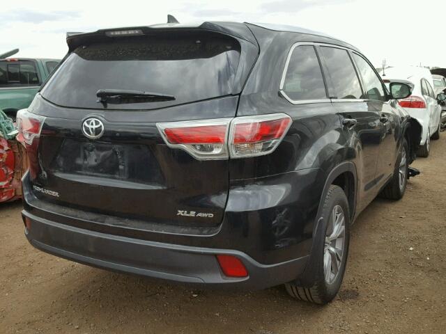 5TDJKRFH8ES022879 - 2014 TOYOTA HIGHLANDER BLACK photo 4