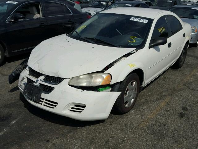 1B3EL36X24N229289 - 2004 DODGE STRATUS WHITE photo 2