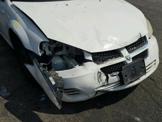 1B3EL36X24N229289 - 2004 DODGE STRATUS WHITE photo 9