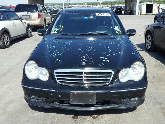 WDBRF52H56A869944 - 2006 MERCEDES-BENZ C GENERATI BLACK photo 9